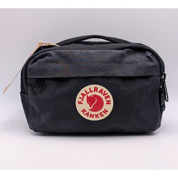 Fjallraven Kånken Unisex Small Hip Pack NWT NEW Black Hiking Fanny Bag Zip Up - Picture 2 of 5